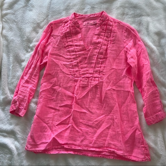 Vineyard Vines Linen Tunic Top - Picture 5 of 12